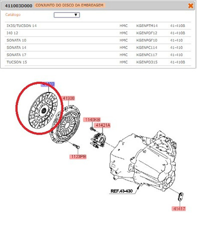 Disco Embreagem Hyundai Ix35 Original Novo
