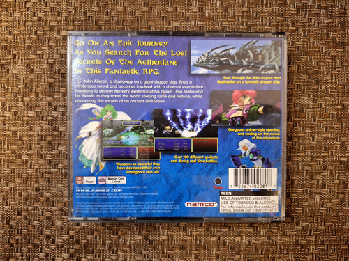 Tales Of Destiny Americano Original Ps1 Sem Manual (Usado)