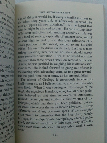 The Autobiography Of Charles Darwin. 1809-1882. Nora Barlow