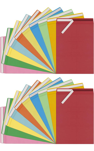 Mxinxiu 20 Sobres De Catálogo De Colores De 9 X 12 Pulgadas,