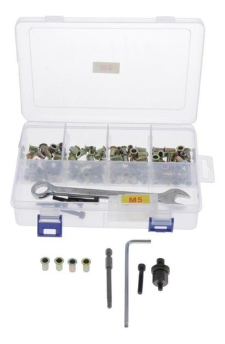 ~ Remachadora Manual M5, 100 Unidades, Cabeza Hexagonal,