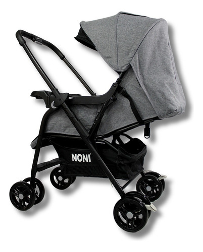 Carriola Compacta Ultraligera Noni Is-555 B Color Gris Chasis Negro