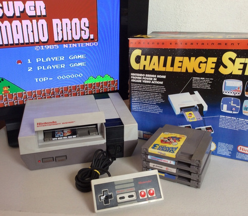 Nintendo Nes Consola + Trilogía Mario 1 2 3 Contra Punch Out