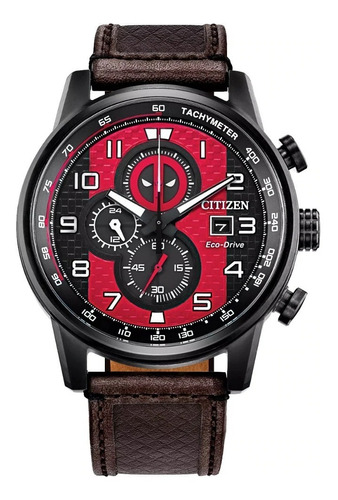 Reloj Citizen Eco Drive Marvel Deadpool Ca0688-04w Original