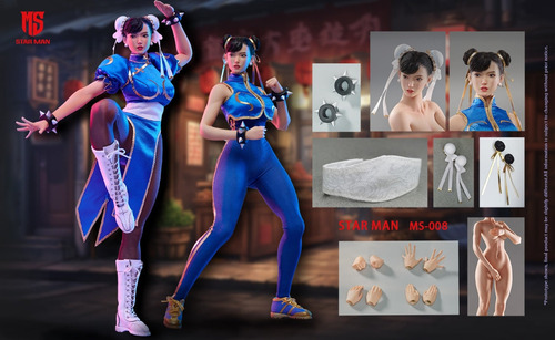 1/6 Street Fighter Chun-li Figura De Acción Star Man Ms-008