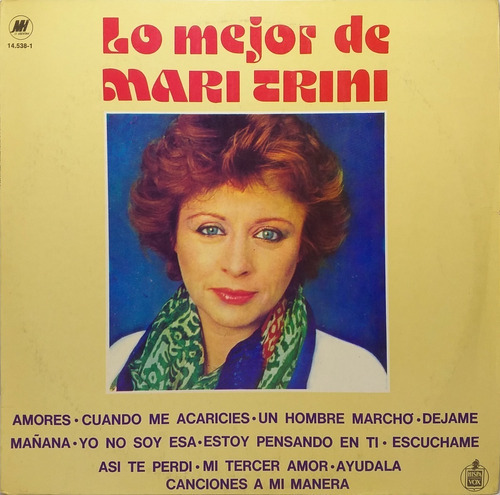 Vinilo Lp  - Mari Trini - Lo Mejor De Mari Trini 1980 Arg