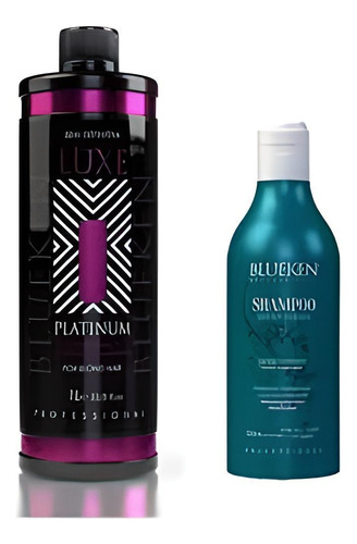 Progressiva Para Loira Platinum Luxe1l+shampo 500ml Blueken