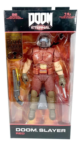 Doom Slayer Classic Red Mcfarlane Gold Label Redcobra Toys (Usado)