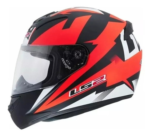 Casco Moto Integral Ls2 352 Rookie Dyno Mate Negro Rojo C Color Rojo/Negro mate Tamaño del casco XXL