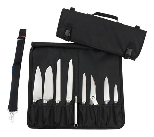 Estuche Para Cuchillos, Bolsa De Rollo De Cuchillo Del Chef