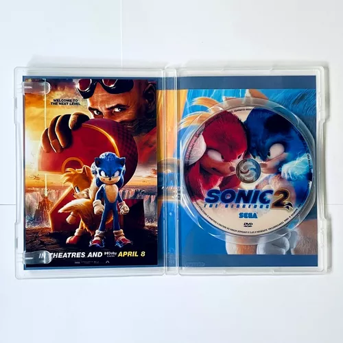 Dvd Sonic 2 2022 Sonic O Filme 2 Dublado E Legendado