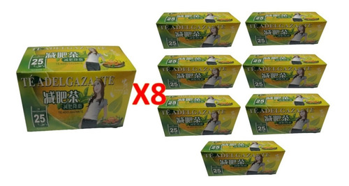 Pack De 8 Té Adelgazante De 25 Bolsitas C/u (total 200 Unid)