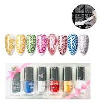 Comprar 6 Colores Para Placas De Sellos En Uñas