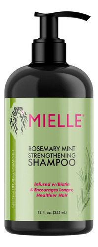 Champú Fortalecedor Con Infusión De Menta Y Romero De Mielle