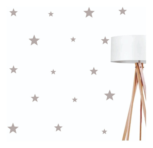 Imagem 7 de 9 de Adesivo Parede Estrelas 3 Tamanhos 4, 6 E 8cm | 30 Unidades