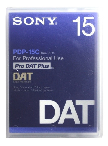 Fita Dat Audio Digital Sony Pdp-15c Tape Cassete 15 Minutos