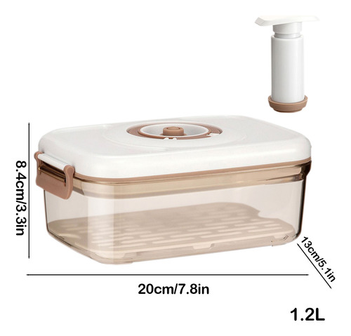Caja De Conservación Al Vacío, Apta Para Alimentos, Refriger