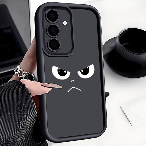 Funda Antigolpes Expresión Enojada, Funda Antideslizante Compatible Con iPhone, Galaxy