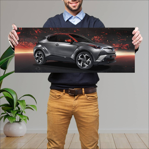 Cuadro 30x80cm Auto 2017 Toyota C Hr Hy Power Co 137