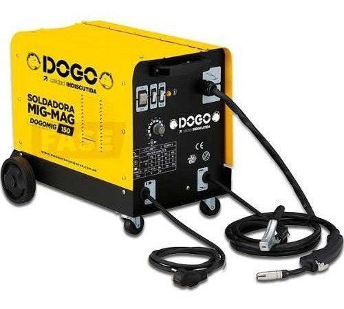 Soldadora Monofásica Dogo Mig-mag 150 Amp Dog50010 Color Amarillo