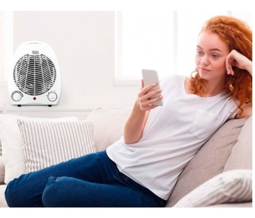 Imagen 6 de 10 de Calefactor Eléctrico Caloventor Portátil Kanji Blanco 220v