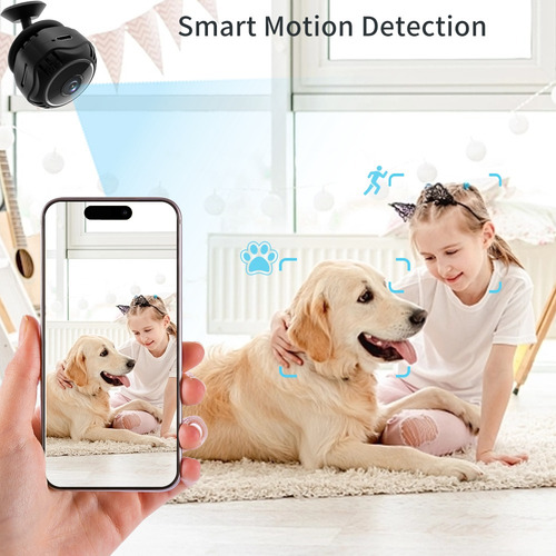 Mini Cámara De Seguridad Wifi Con Visión Nocturna