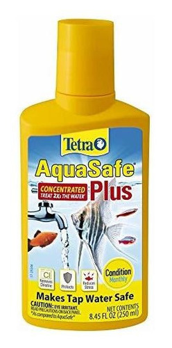 Tetra Aquasafe Plus, 8.45 Onzas, Acuario De Agua Acondiciona