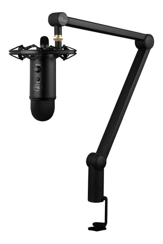 Kit Estudio Blue Yeticaster Microfono Con Brazo Flexible Csi