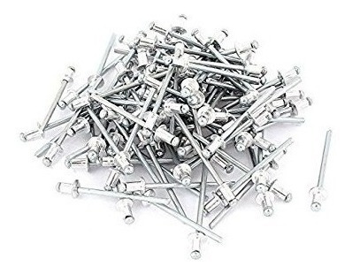 100pcs 3.2mm 1/8  Pestaña Grande Cúpula Del Cabezal De Alumi