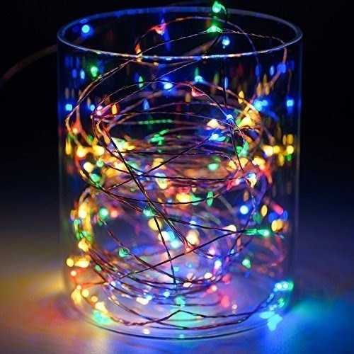 Imagen 4 de 10 de Guirnalda Alambre 30 Luces Led 3m A Pila Calida Fria Navidad