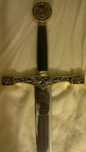 Espada Sword Excalibur Medieval L 110 Cm Con Base G