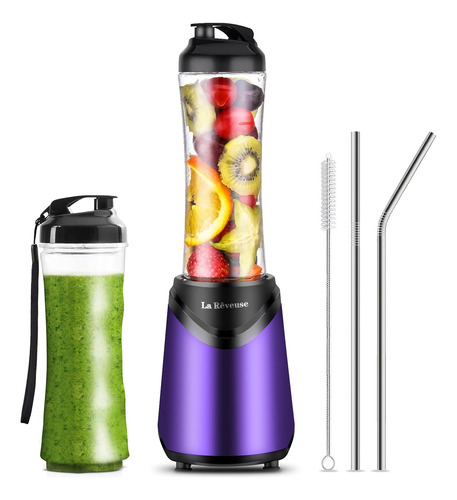 La Reveuse Smoothie Blender Tamaño Personal 300 Vatios Con 2