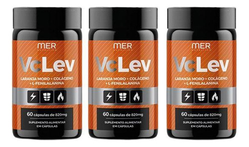 Vc Lev - 100% Natural - Kit 3 Unidades