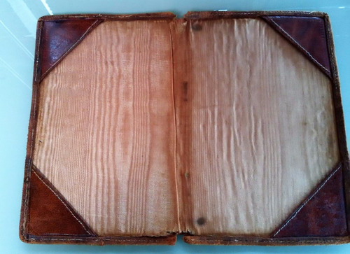 Antigua Funda Libreta De Enrolamiento Cuero Artesanal 16x10 (Usado)