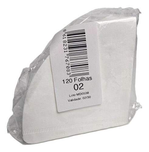 The Best Brew Waals Filtro De Papel Café Tipo V60 02 120un