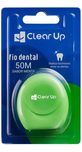 Fio Dental Clear Up 50 Metros Sabor Mental Multilaser