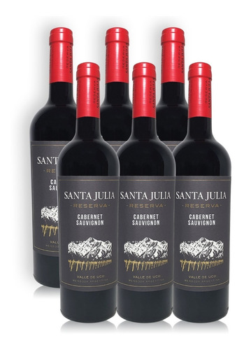 Vino Santa Julia Reserva Cabernet Sauvignon Caja X6u 750ml