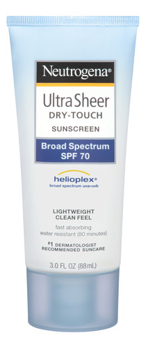 Protector Solar  Neutrogena  Ultra Sheer 70fps  En Crema 88ml