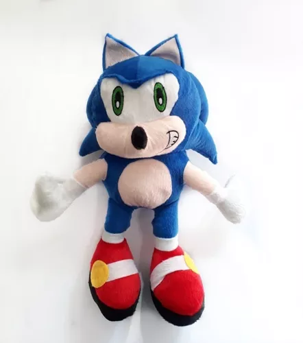 Boneco Pelúcia Sonic Azul Tamanho Gigante 50cm Envio Já