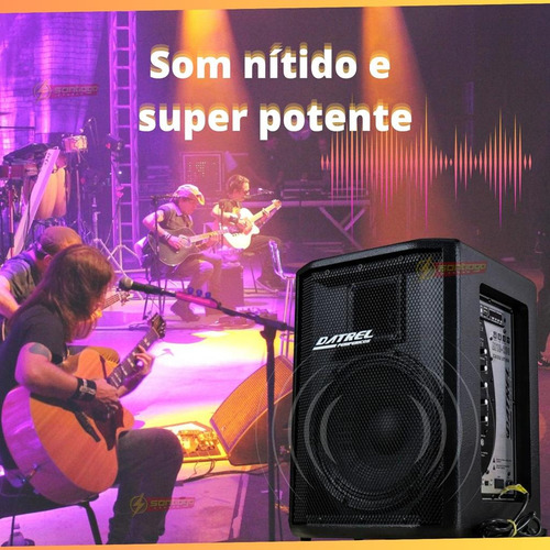 Caixa Som Datrel 250w Rms Passiva Alto Falante 12 Polegadas