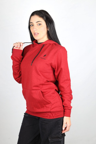 Buzo Canguro Mujer Algodon Premium Oldtown Polo