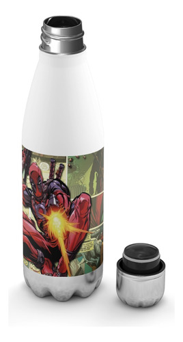 Botella De Agua Termica Deadpool 2