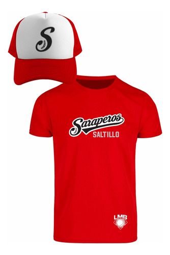 Kit Playera + Gorra Sublimada Mod Lmb Saraperos De Saltillo