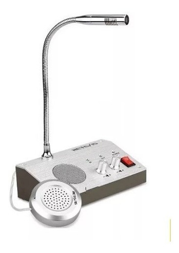 Micrófono Intercomunicador Audio Doble Vía Taquilla.  