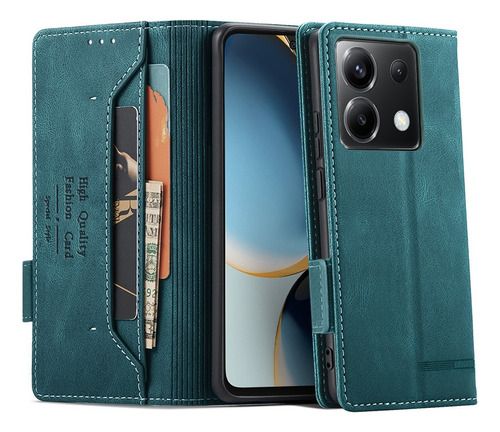 Para Xiaomi Poco X6 5g Pu Wallet Magnetic Clasp Card Case
