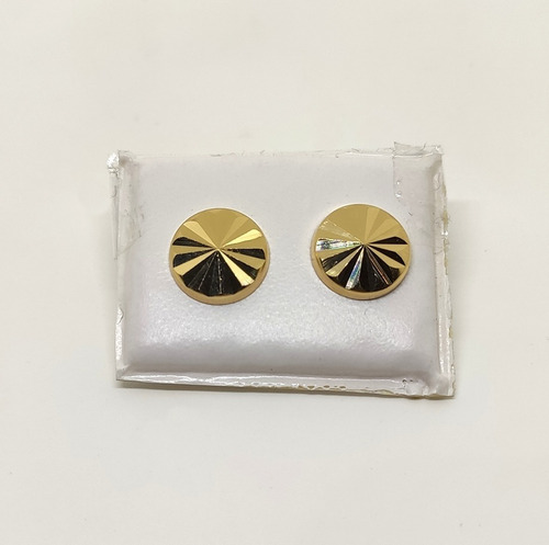 Aros Oro 18k Facetados Paragüitas Chinos 8mm Glowing