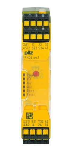 Relé De Seguridad Pnoz S4.1 C 24vdc 3 N/o 1 N/c Pilz 751124