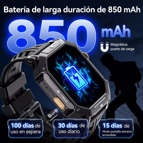 Smartwatch Cubot X1 Reloj Inteligente Deportivo 2atm Resistente Al Agua Negro 2.13'' Y Llamada Bluetooth Y Medición De Presión Arterial Negro Mesh Negro Negro
