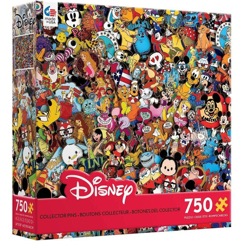 Quebra-cabeça Ceaco De 750 Peças Da Coleção Disney Com Alfin
