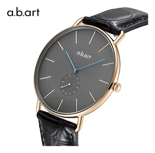 A.b.art Fr*******l Esfera Gris Azul Mano Bauhaus Relojes De
